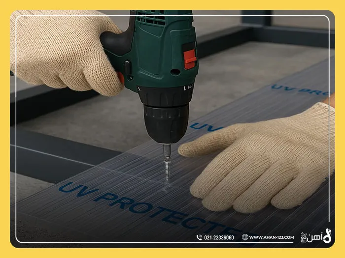 How to install polycarbonate sheet