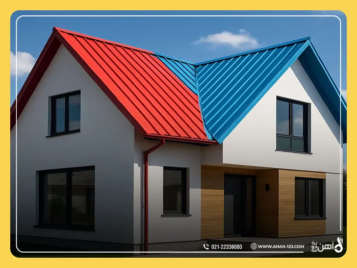 Colored sheet for the roof