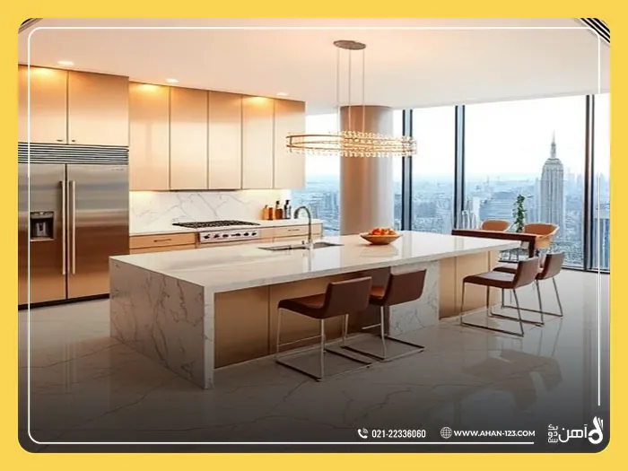 Kitchen cabinets with galvanized sheet