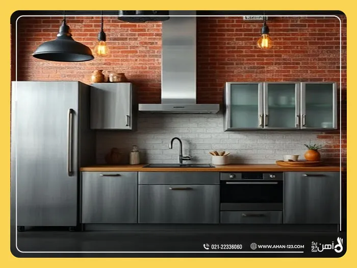 کابینت آشپزخانه با ورق گالوانیزه