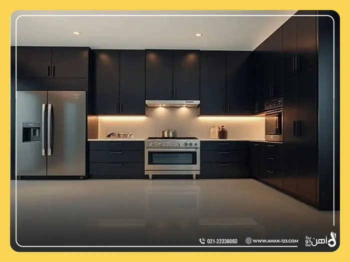 کابینت آشپزخانه با ورق گالوانیزه