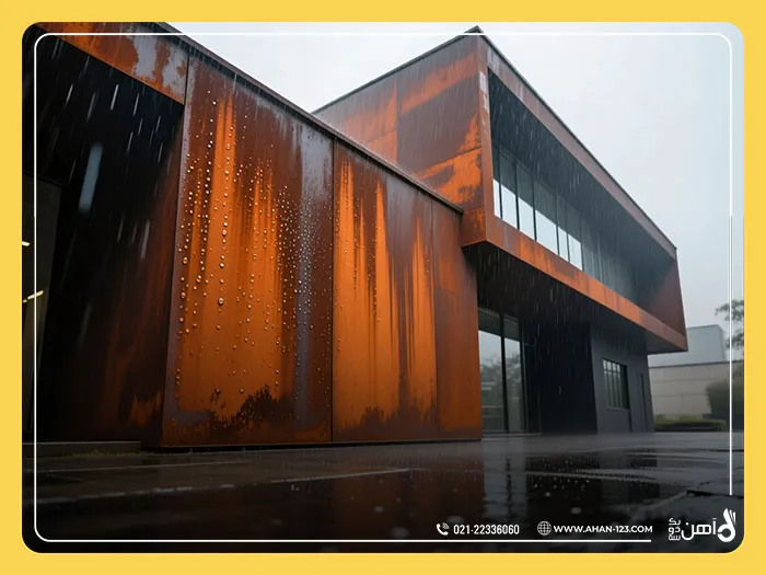 ورق کورتن که با زنگ زدن زیباتر می‌شود!